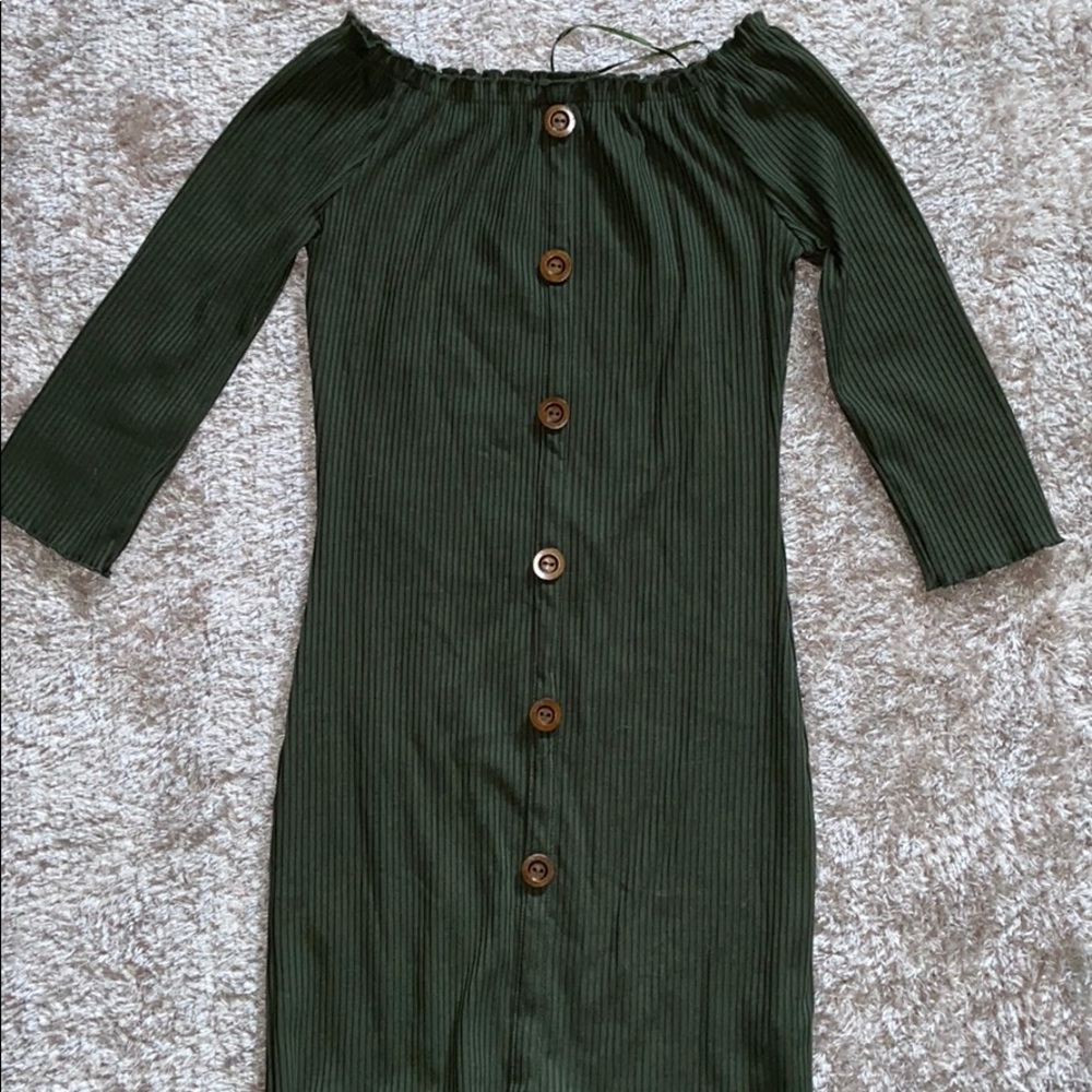 olive green dress